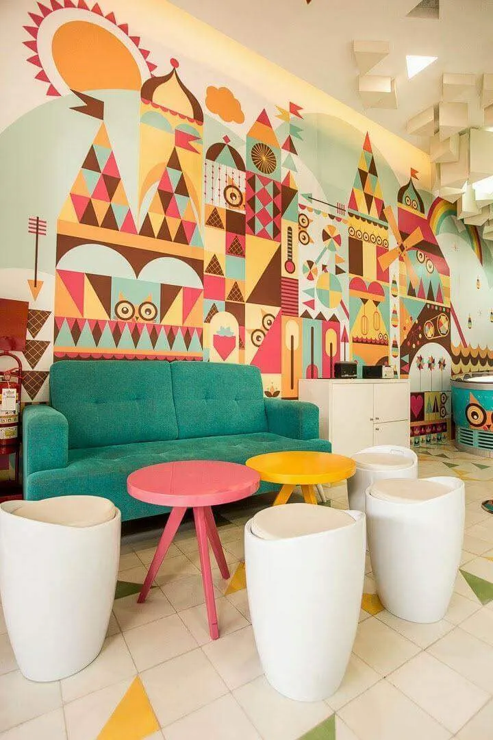 Thiết kế quán kem tươi 5 Thiết kế quán cafe phong cách vintage