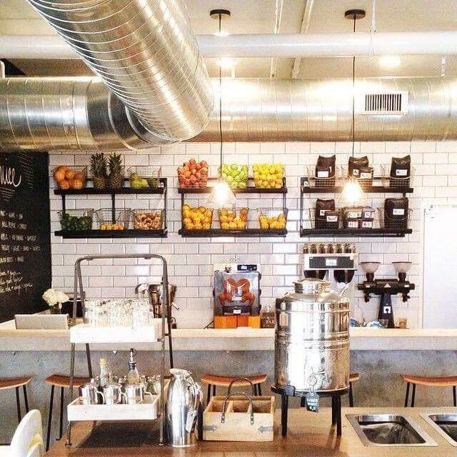 Quầy pha chế quán cafe