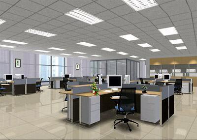 Tổng thể không gian văn phòng đẹp tạo cảm giác thoải mái và ấn tượng