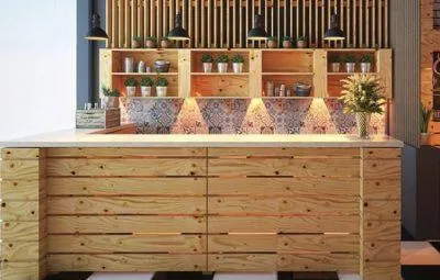 Quầy thu ngân gỗ đẹp giá thành thấp