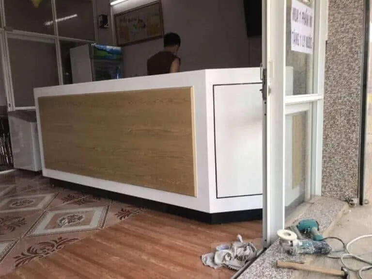 Quầy thu ngân tiệm cầm đồ thu hút tài vận