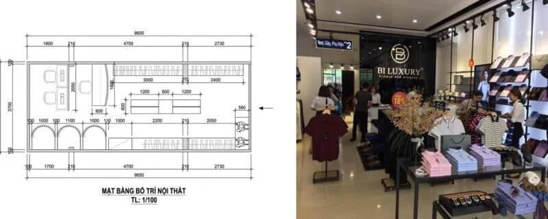 Từ thiết kế đến hoàn thiện thi công shop thời trang quận Gò Vấp