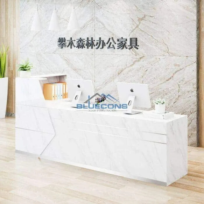 5 mẫu quầy lễ tân đẹp được bình chọn năm 2023 4 Bật mí 3 mẫu quầy lễ tân nhà hàng chất lượng của Bluecons