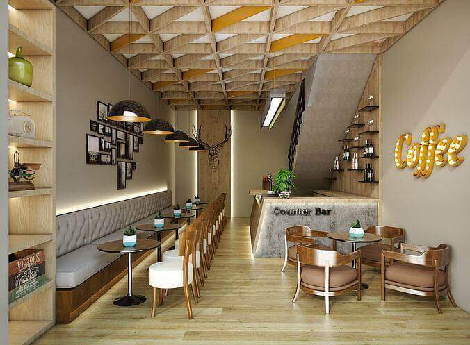 Ý tưởng thiết kế quầy cafe nhỏ
