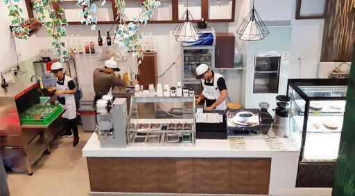 Ý tưởng thiết kế quầy cafe trung tâm thương mại 