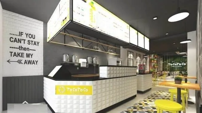 Thi công nội thất quán trà sữa 10 Báo giá thi công quán cafe