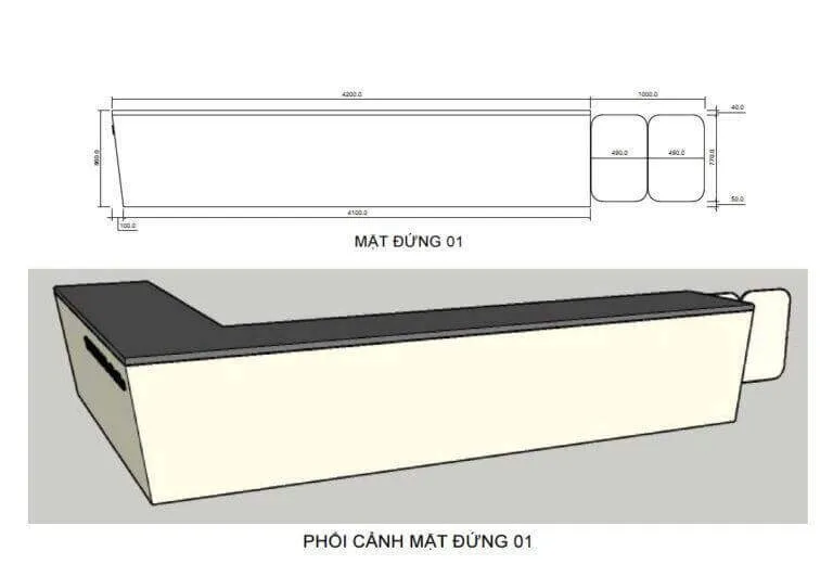 Quầy pha chế giá rẻ