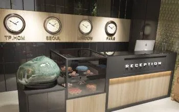 Thiết kế quầy lễ tân khách sạn 5 sao cao cấp 17 Quầy lễ tân vân đá chất lượng cao