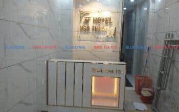 Quầy lễ tân vân đá chất lượng cao