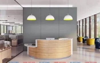 Quầy lễ tân vân đá chất lượng cao