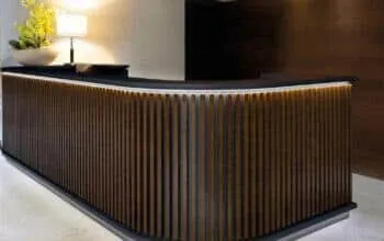 Quầy lễ tân vân đá chất lượng cao