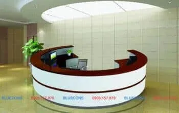 Quầy lễ tân vân đá chất lượng cao