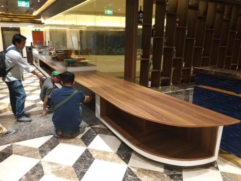 Mẫu quầy bar cafe gỗ đẹp chất lượng giá rẻ nhất 2024