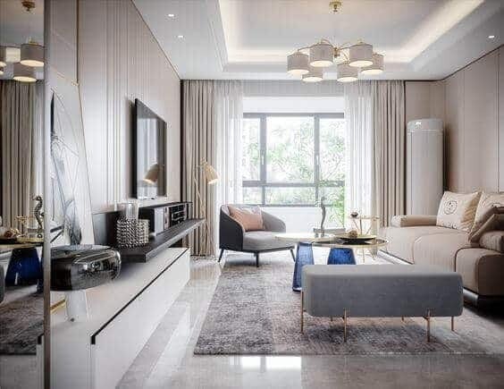 thiết kế nội thất phòng khách nhà chung cư 