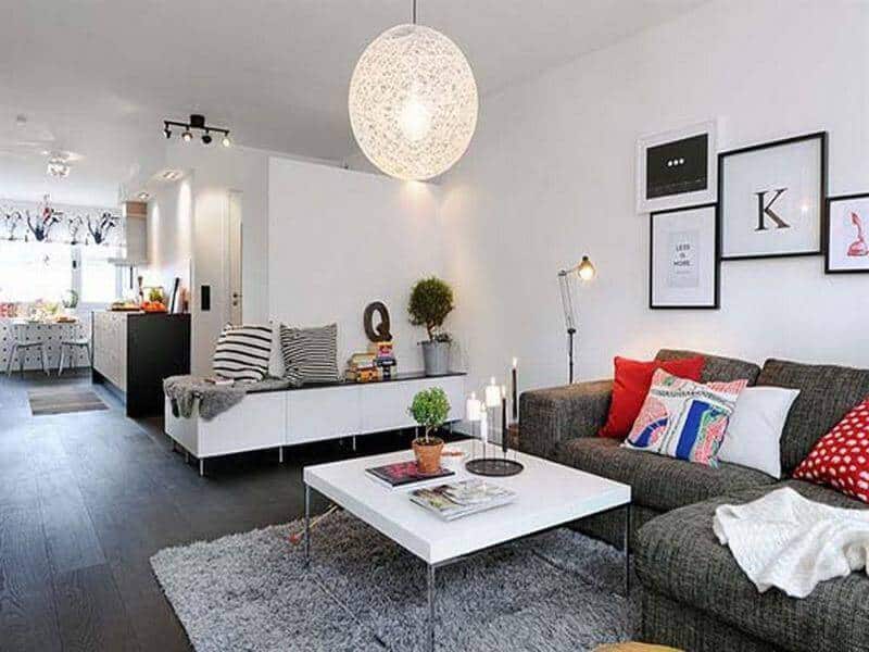 thiết kế nội thất phòng khách nhà chung cư 