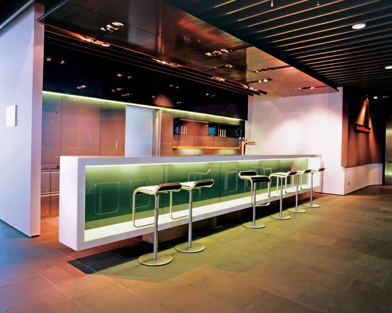 Vị trí đặt quầy bar hiện đại