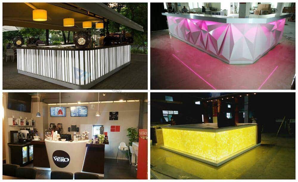 Phong cách thiết kế quầy bar phát sáng