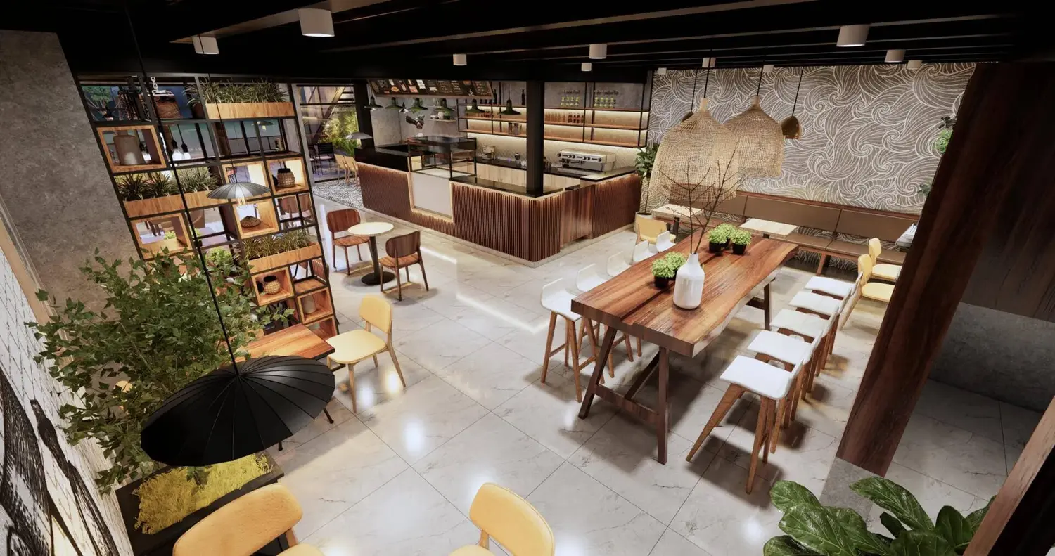 Thiết kế quán cafe phong cách vintage