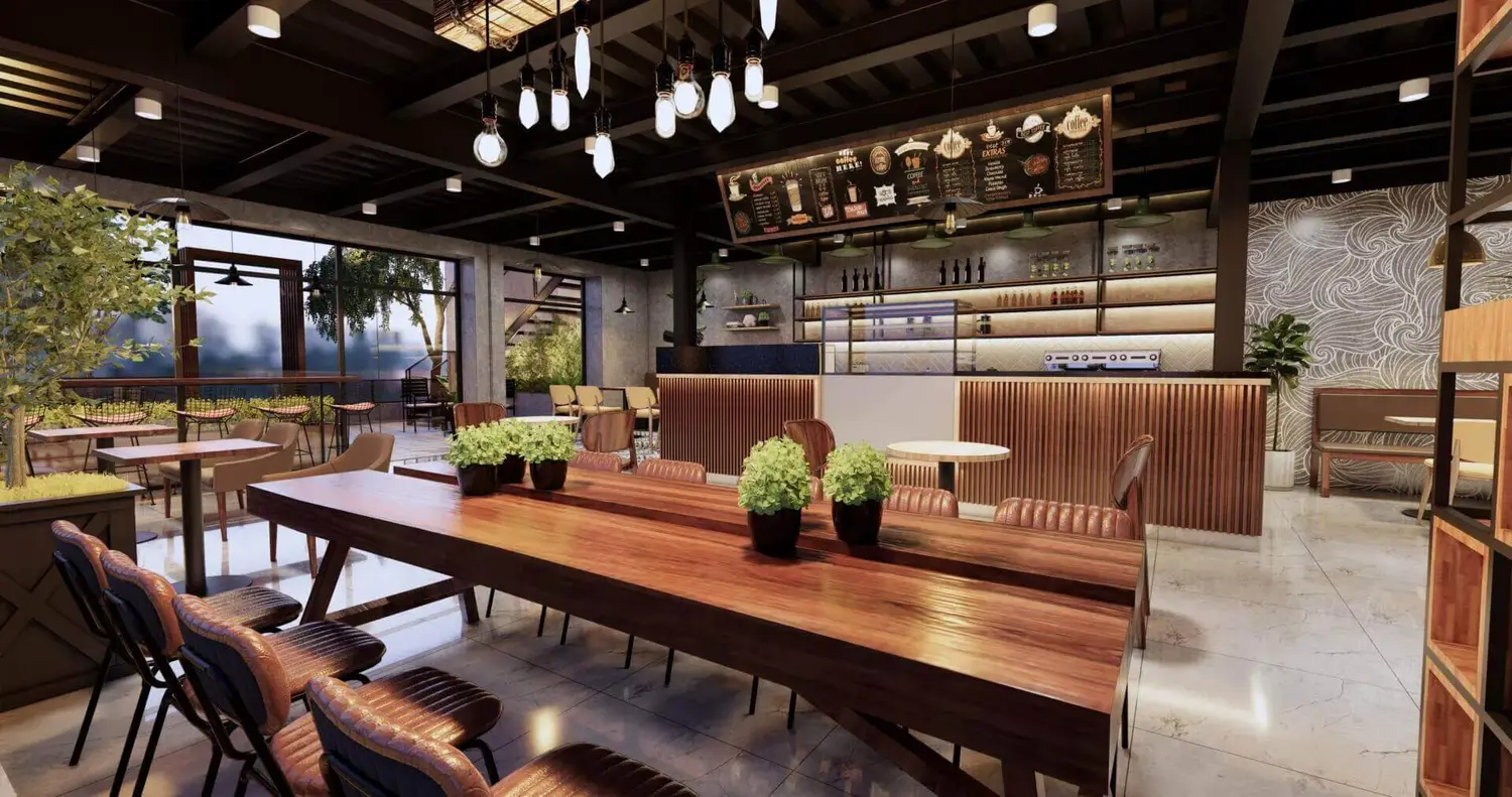 Thiết kế quán cafe phong cách vintage