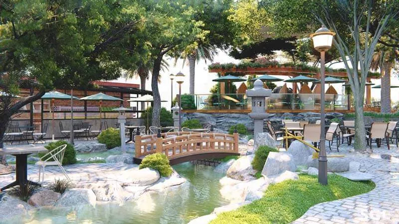 Thiết kế quán cafe sân vườn, ngoài trời, không gian mở, đơn giản đẹp 2024 7 Thiết kế quán cafe phong cách vintage