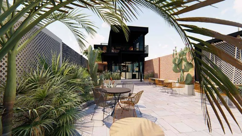 Thiết kế quán cafe sân vườn, ngoài trời, không gian mở, đơn giản đẹp 2024 18 Thiết kế quán cafe phong cách vintage