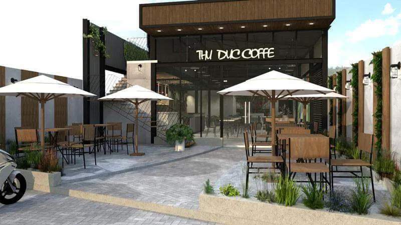 Thiết kế quán cafe sân vườn, ngoài trời, không gian mở, đơn giản đẹp 2024 15 Thiết kế quán cafe phong cách vintage