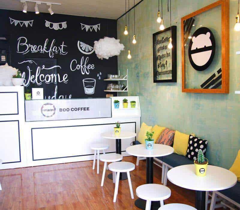 Thiết kế quán cafe nhà ống