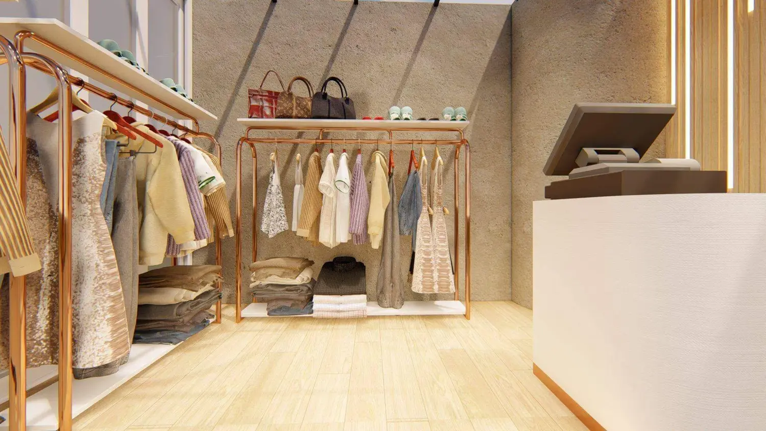 Thiết kế shop quần áo nhỏ đẹp 17 Thiết kế quán cafe phong cách vintage
