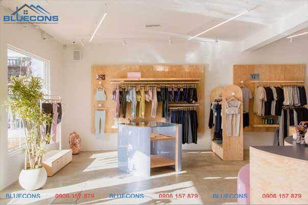 Thiết kế shop quần áo đẹp 13 Không gian mặt tiền shop thời trang trang trí đẹp mắt, chỉnh chu