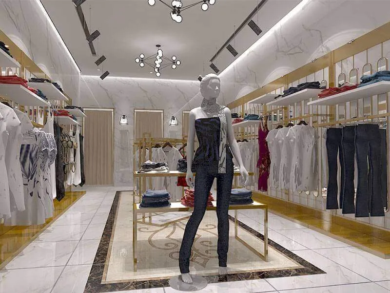 #135 Thiết kế cửa hàng shop thời trang