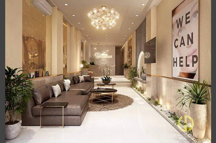 Không gian thiết kế thi công thẩm mỹ viện hoàn hảo