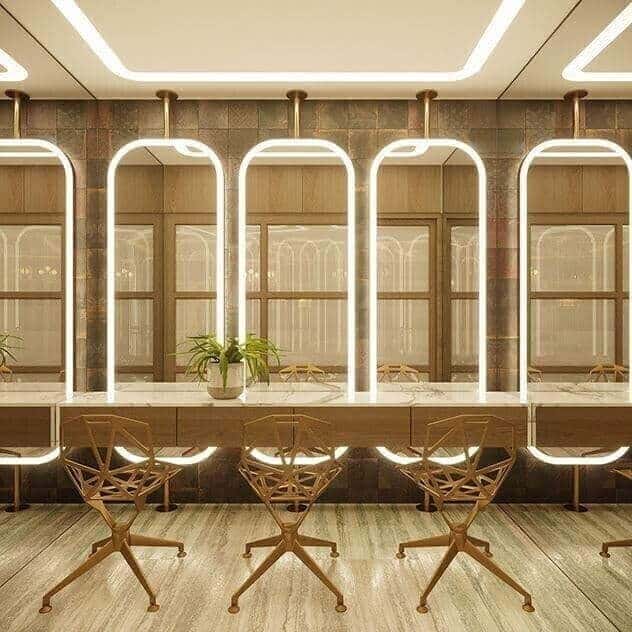Màu sắc trong tổng thể thiết kế spa đơn giản đẹp