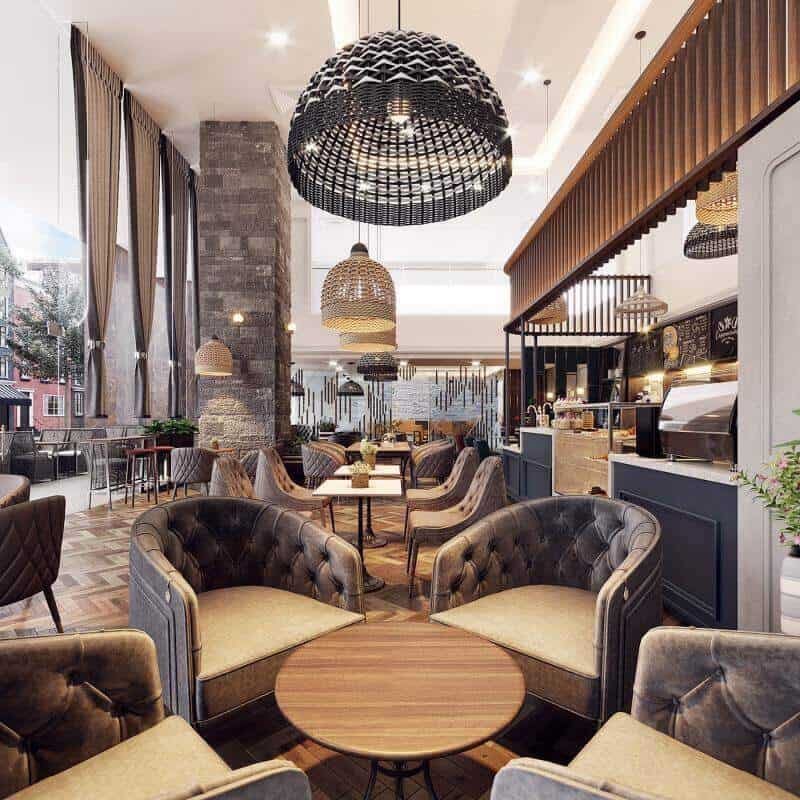Thiết kế quán cafe phong cách vintage