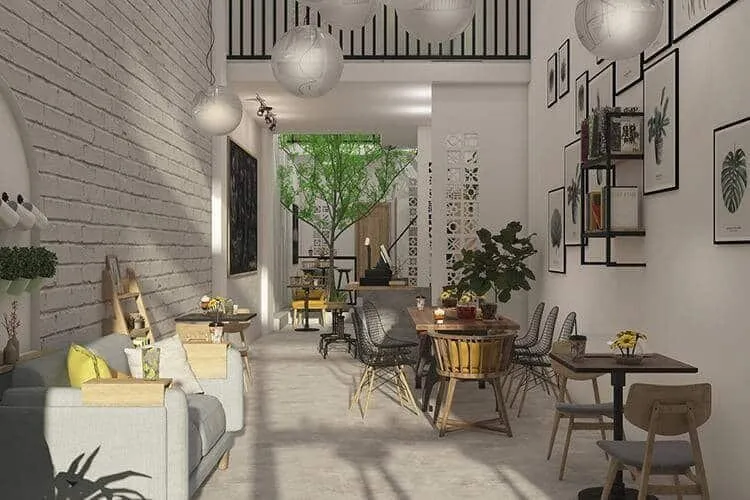 Thiết kế quán cafe phong cách vintage