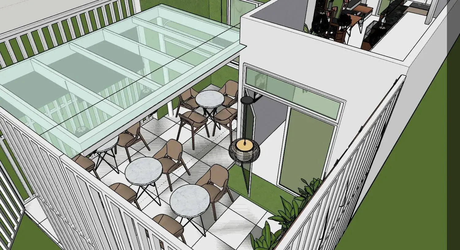 Thiết kế quán cafe phong cách vintage