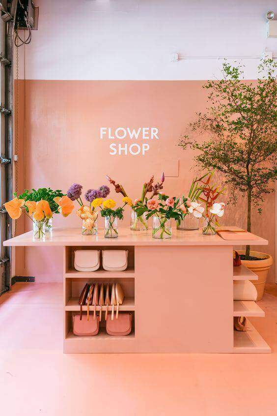Thiết kế shop hoa hiện đại