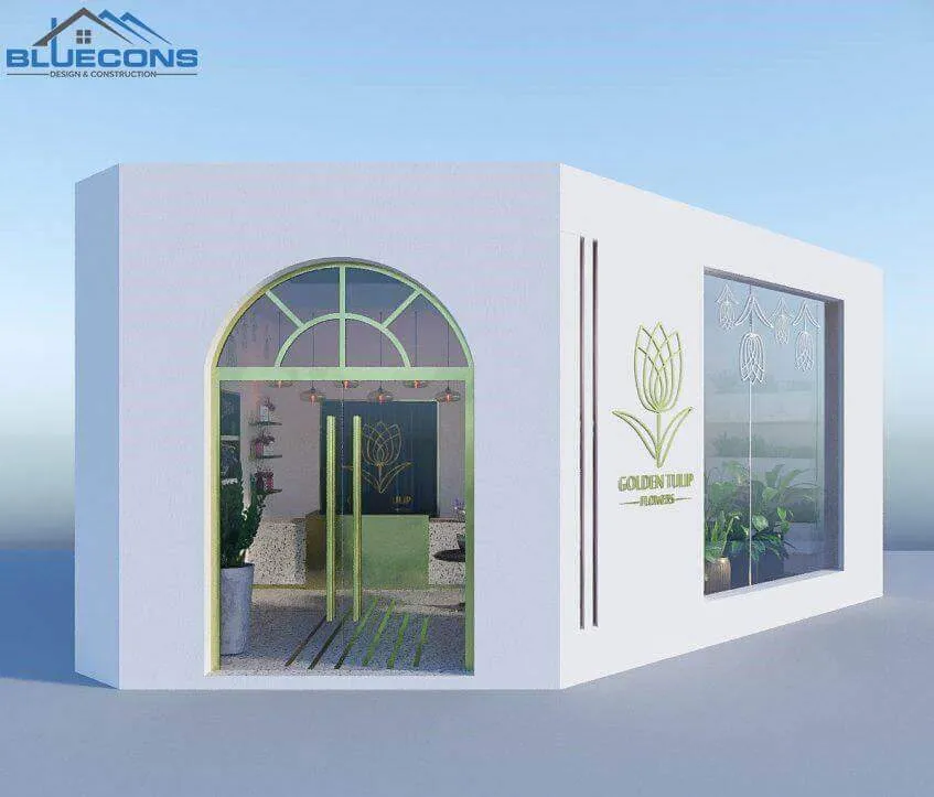 Thiết kế shop hoa hiện đại