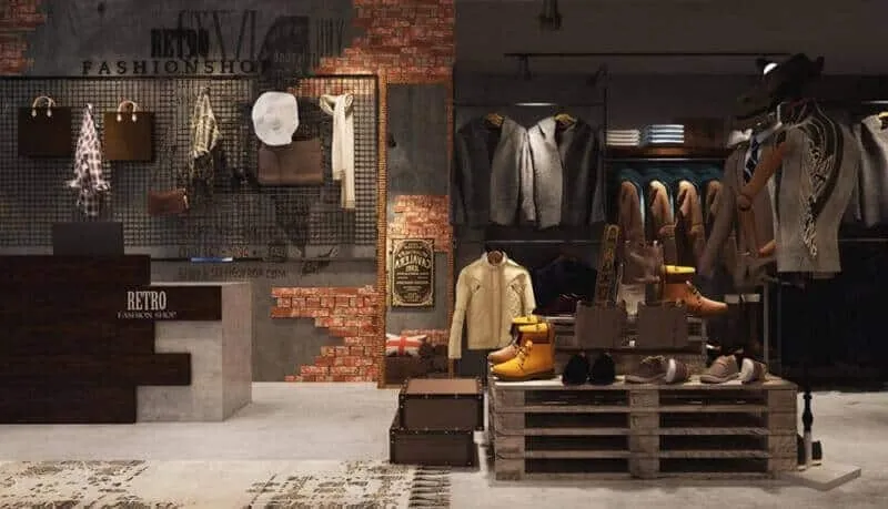 Cách thiết kế shop quần áo thời trang