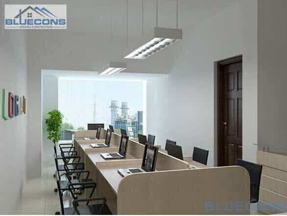 Không gian bố trí nội thất thiết kế văn phòng nhỏ gọn đẹp và tiện nghi