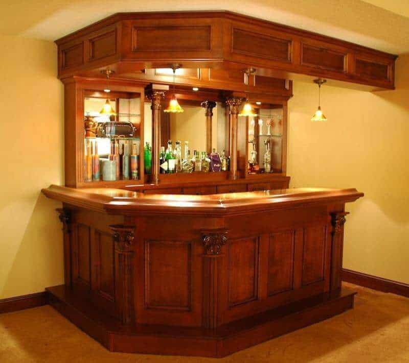 Quầy bar tại gia cao cấp, ấm cúng