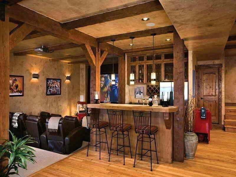 Không gian quầy bar tinh tế, đơn giản