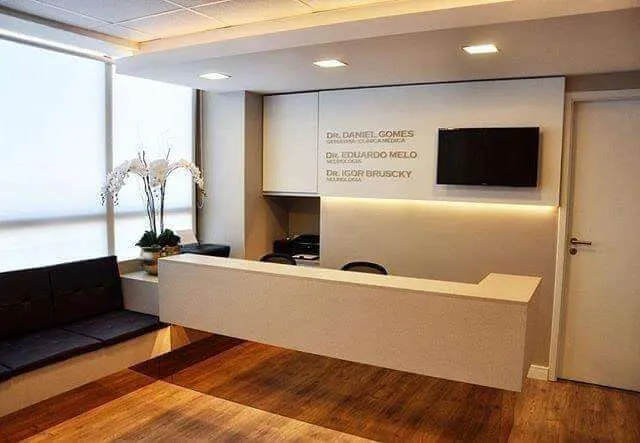 Quầy lễ tân đẹp cao cấp thẩm mỹ cao