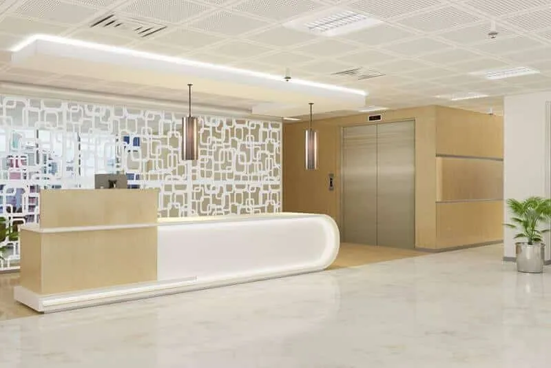 Quầy lễ tân đẹp cao cấp thẩm mỹ cao