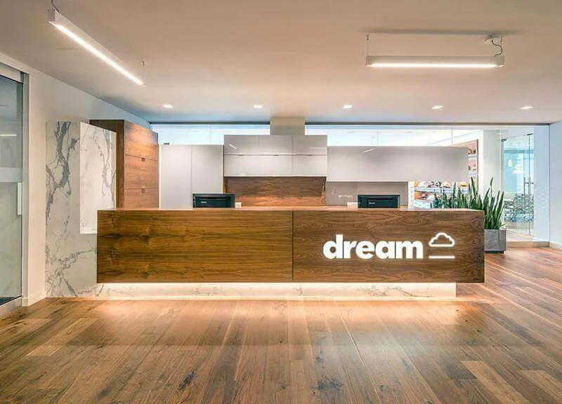 Quầy lễ tân đẹp cao cấp thẩm mỹ cao