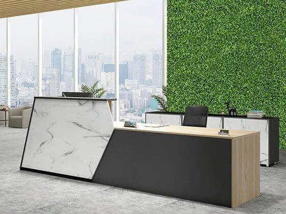 Quầy lễ tân vân đá chất lượng cao