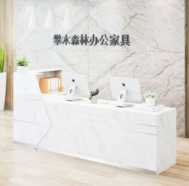 Quầy lễ tân vân đá chất lượng cao