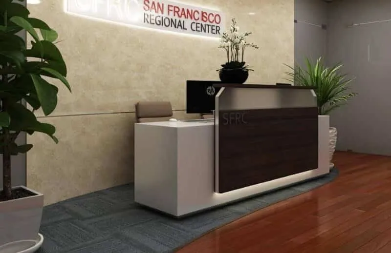 Quầy lễ tân vân đá chất lượng cao