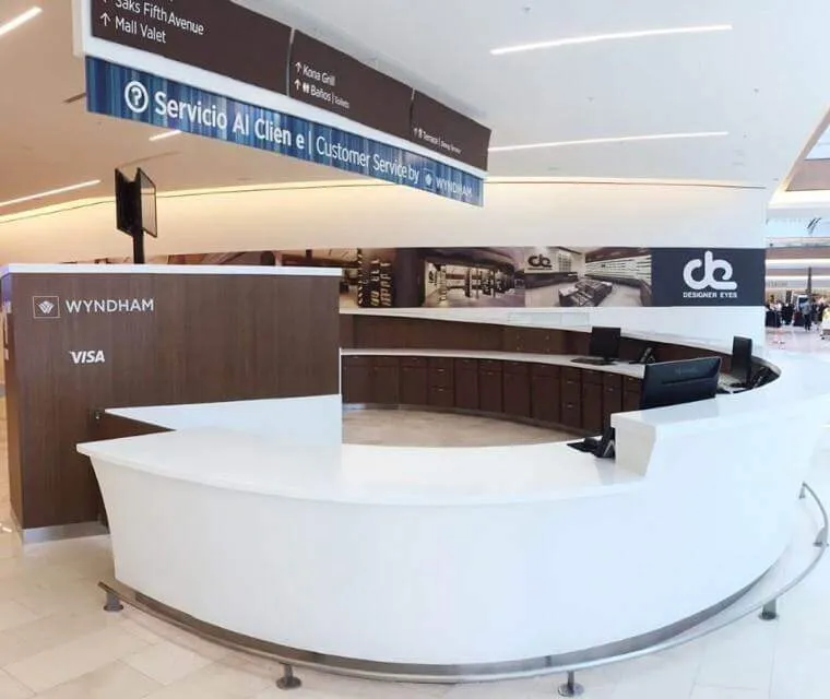 Quầy lễ tân vân đá chất lượng cao