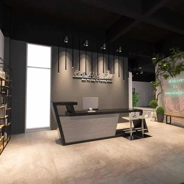 Quầy lễ tân phòng gym hợp phong thủy
