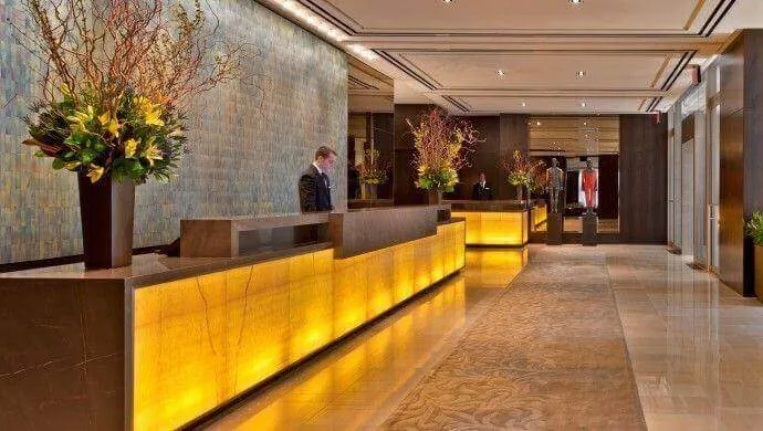 Quầy lễ tân vân đá chất lượng cao